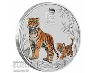 Lunar Year of the Tiger 2022 1 oz Tinted