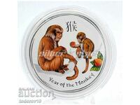 Lunar Year of the Monkey /Colored/ 2016 1 oz
