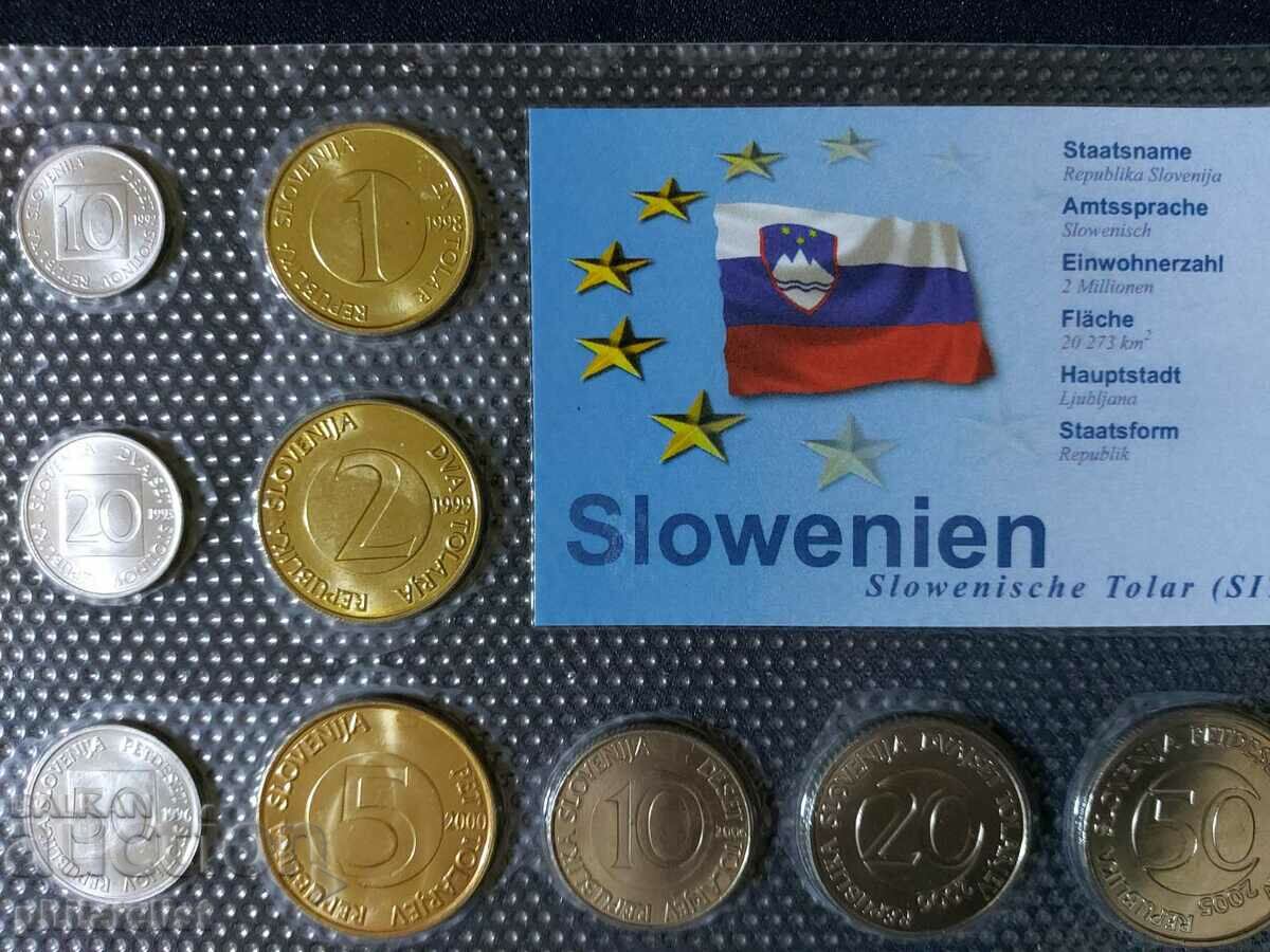 Complete set - Slovenia in tolars 1992-2006, 9 coins with price 22.00 BGN | € 11.25 Complete set - Slovenia in tolars 1992-2006, 9 coins with price 22.00 BGN | € 11.25