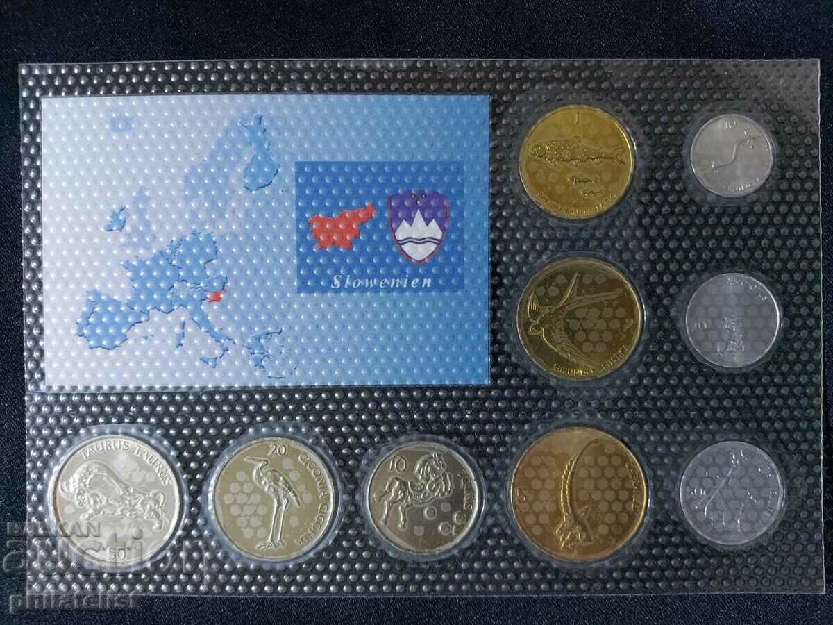 Auction Complete set - Slovenia in tolars 1992-2006, 9 coins Auction Complete set - Slovenia in tolars 1992-2006, 9 coins