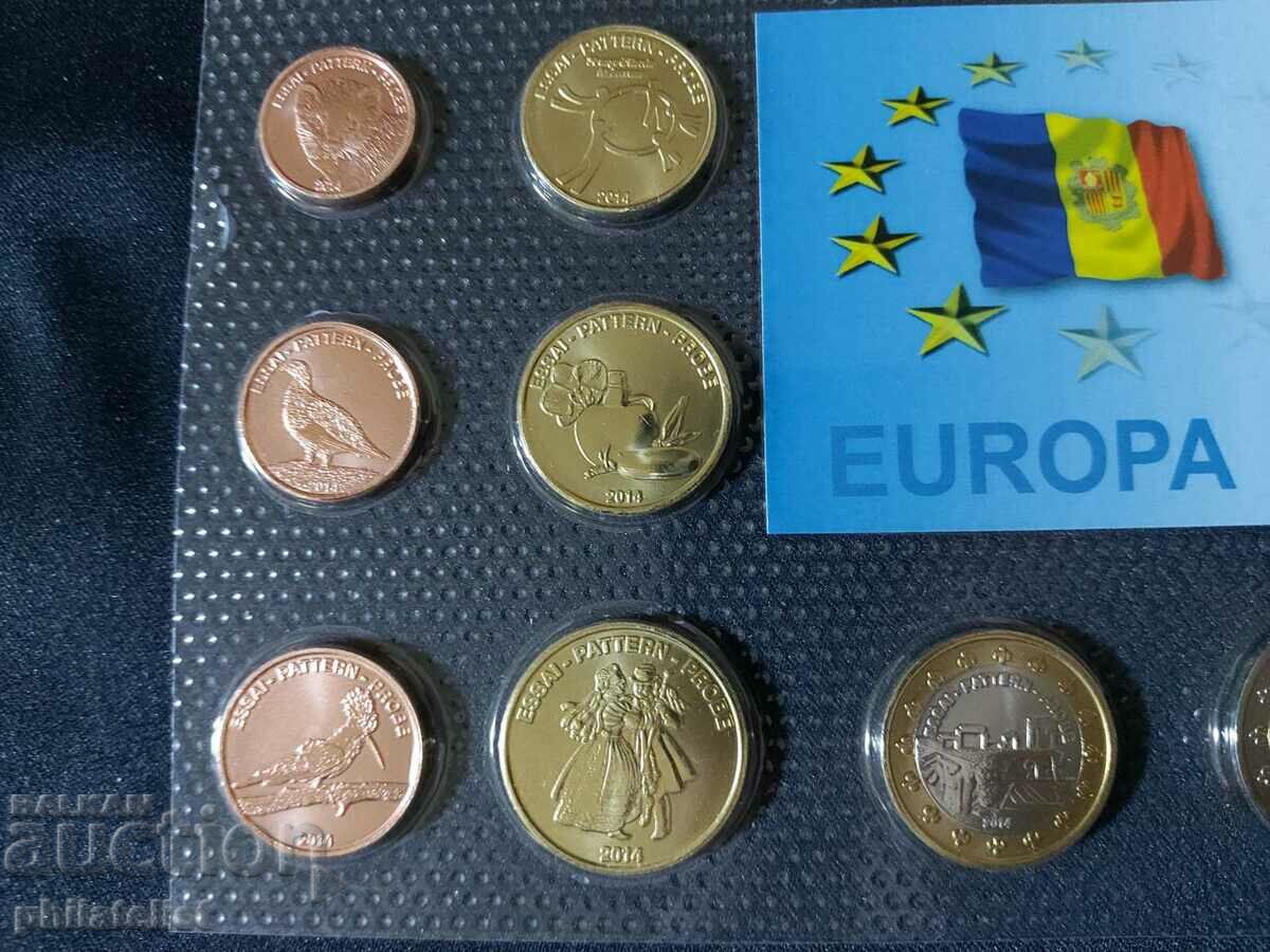 Δοκιμαστικό σετ ευρώ - Ανδόρα 2014 με 8 νομίσματα με τιμή 22.00 BGN | € 11.25 Δοκιμαστικό σετ ευρώ - Ανδόρα 2014 με 8 νομίσματα με τιμή 22.00 BGN | € 11.25