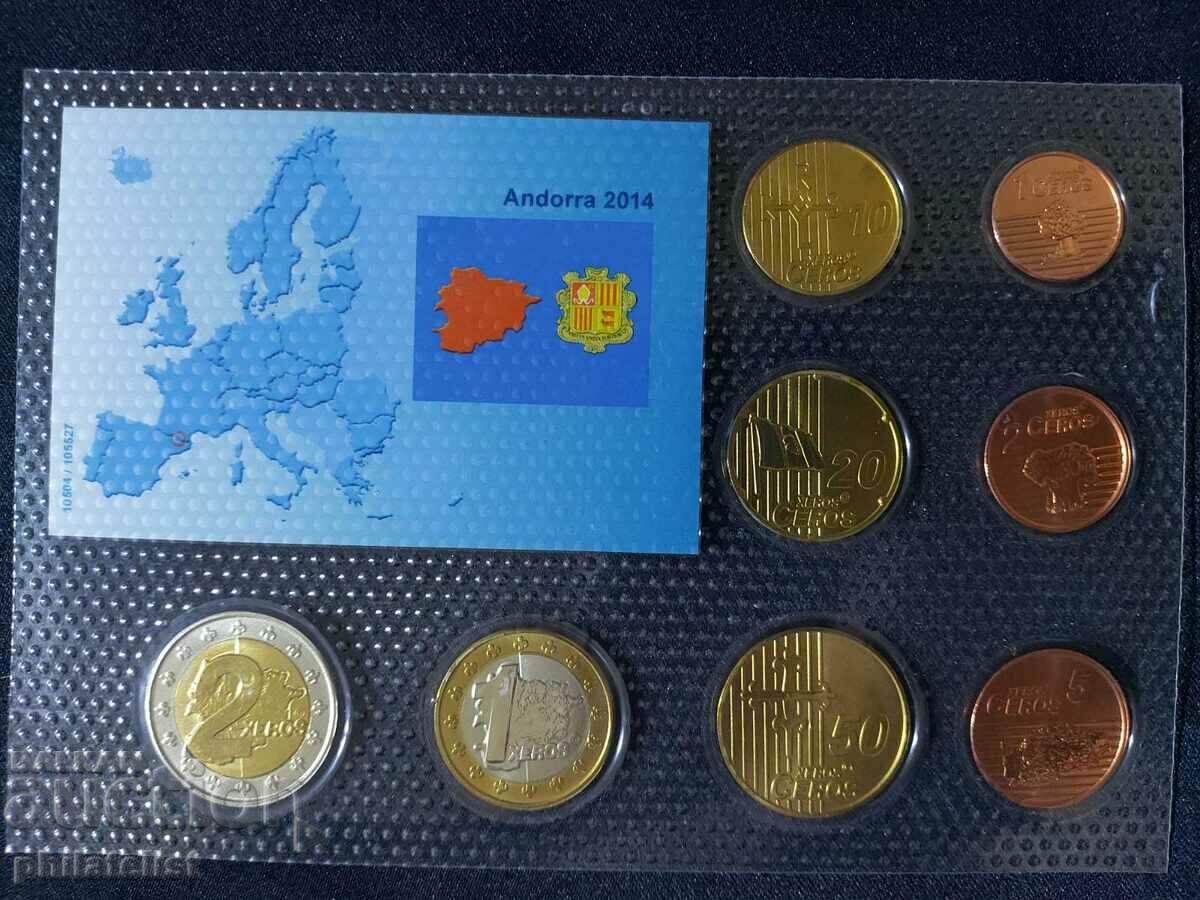 Δημοπρασία Δοκιμαστικό σετ ευρώ - Ανδόρα 2014 με 8 νομίσματα Δημοπρασία Δοκιμαστικό σετ ευρώ - Ανδόρα 2014 με 8 νομίσματα