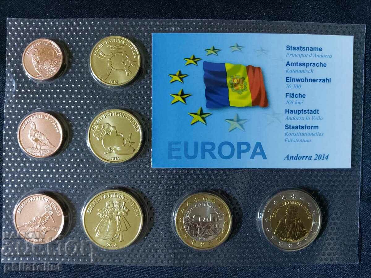 Trial Euro set - Andorra 2014 de 8 monede