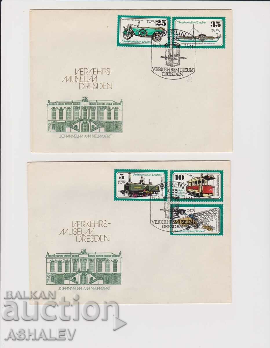 ГДР 1977  2 FDC