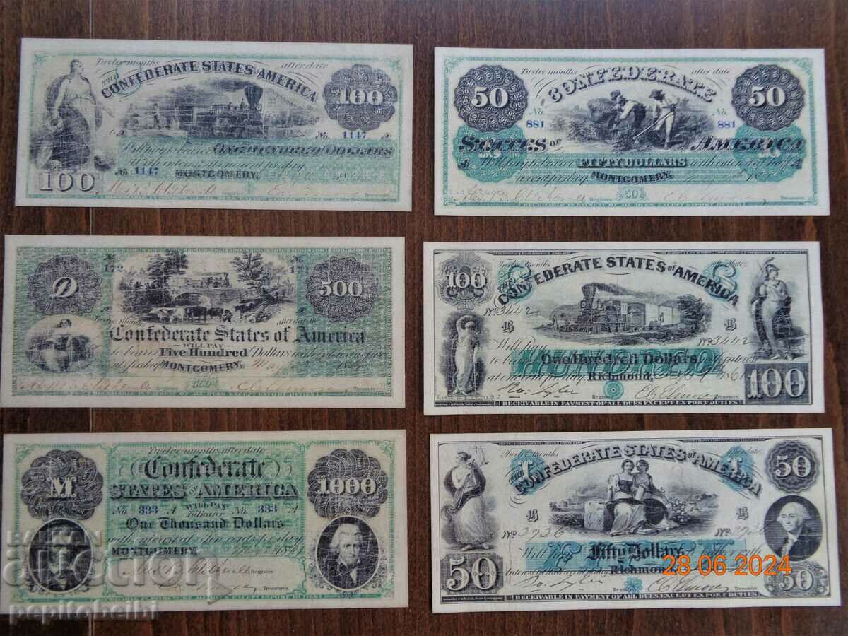 Very rare 1862 THEY DO NOT MEET - the banknotes are copies