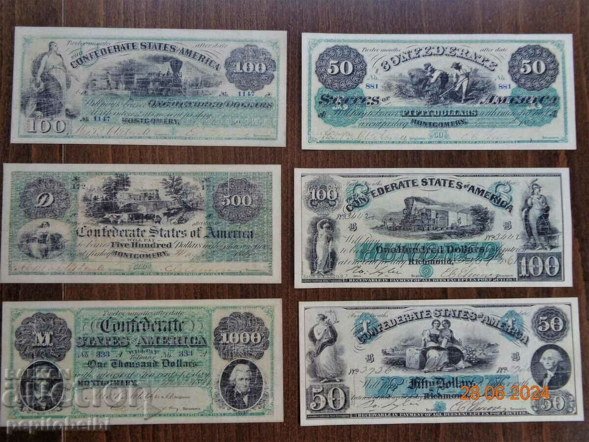Very rare 1862 THEY DO NOT MEET - the banknotes are copies Very rare 1862 THEY DO NOT MEET - the banknotes are copies
