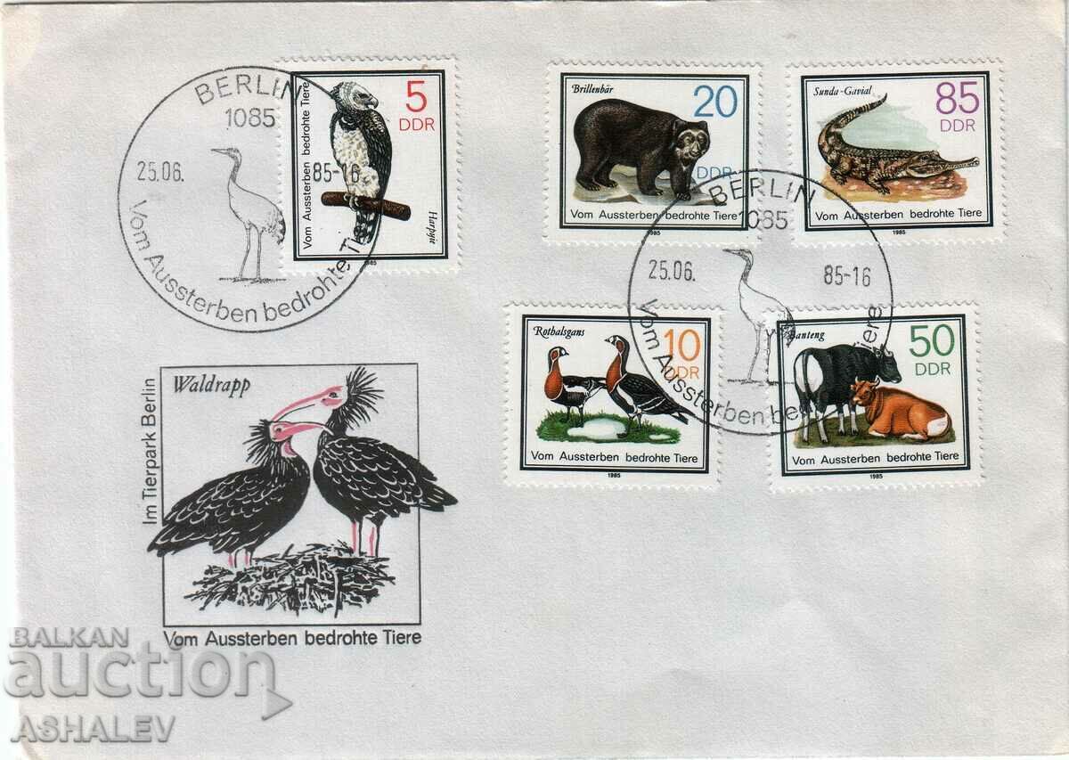 GDR 1985 Grădina Zoologică FDC