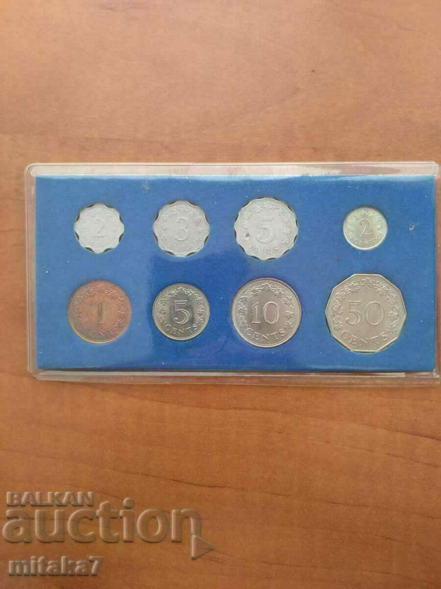 Delivery of Set of coins Malta, 1972 Delivery of Set of coins Malta, 1972