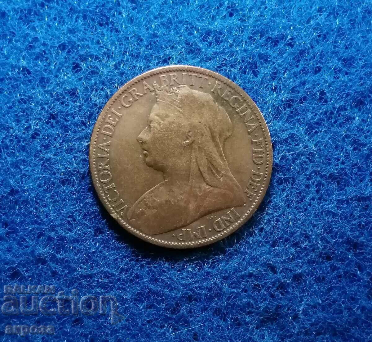 1 penny Marea Britanie secolul al XIX-lea.