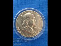 1/2 dolar 1963, argint, SUA