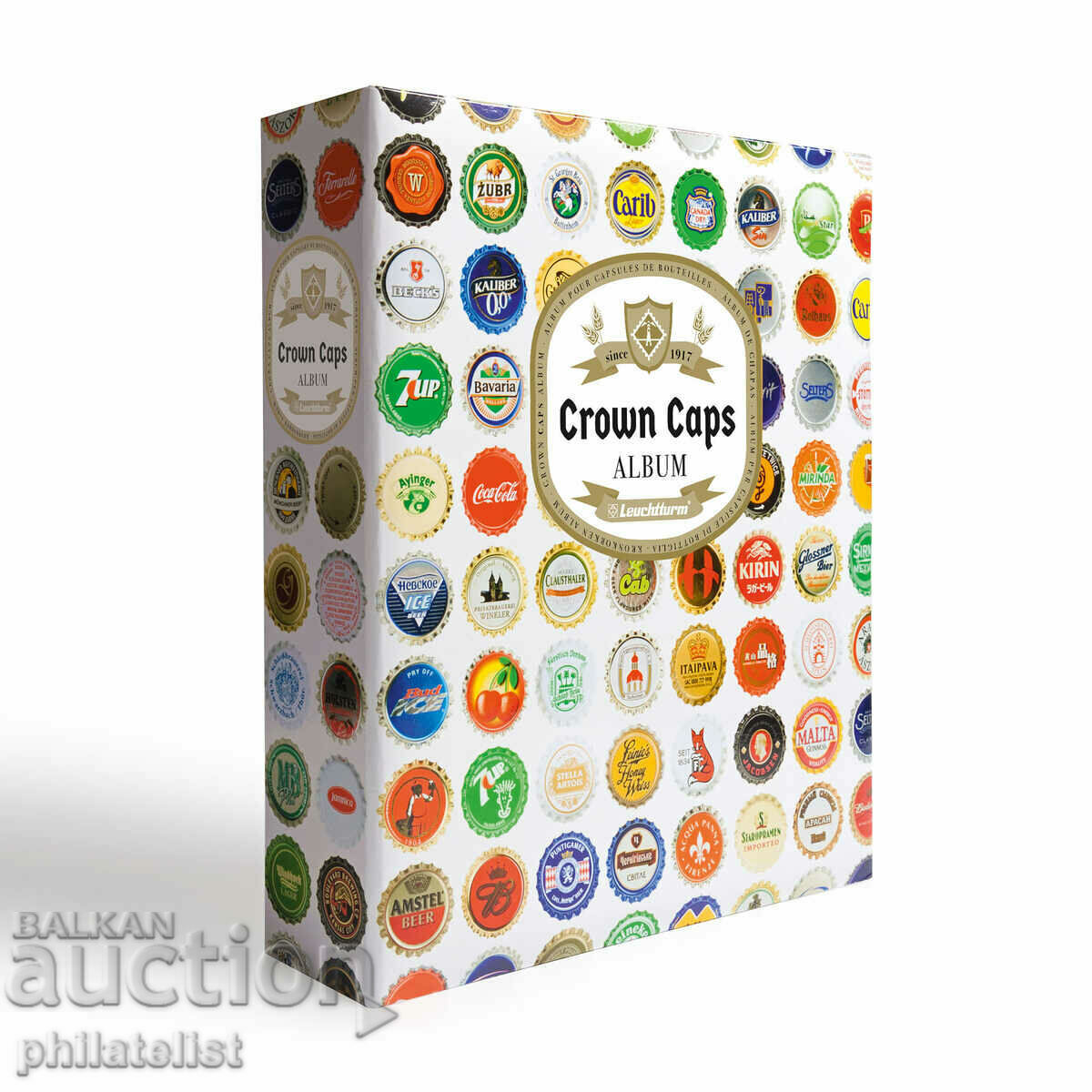 Auction Leuchtturm -Grande bottle cap album, with 5 pages Auction Leuchtturm -Grande bottle cap album, with 5 pages