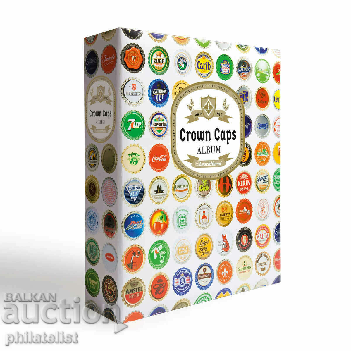 Licitație Leuchtturm -Grande album cu capac de sticle, cu 5 pagini Licitație Leuchtturm -Grande album cu capac de sticle, cu 5 pagini