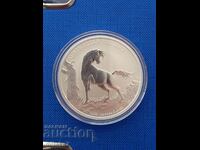Moneda de argint „Australian brumby”, 1 oz, Australia, 2022