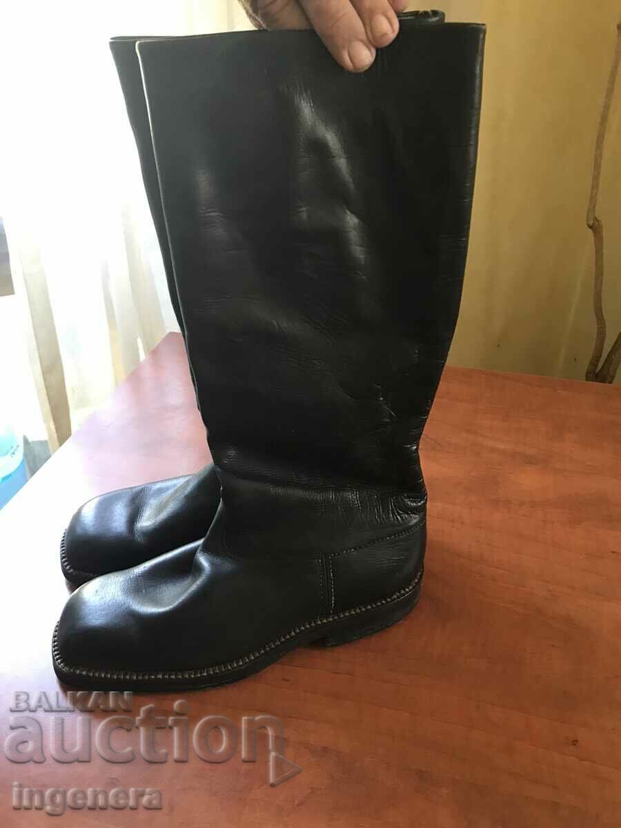 LEATHER MILITARY BOOTS FROM Czarist times NEW No. 39-40 with price 320.00 BGN | € 163.61 LEATHER MILITARY BOOTS FROM Czarist times NEW No. 39-40 with price 320.00 BGN | € 163.61