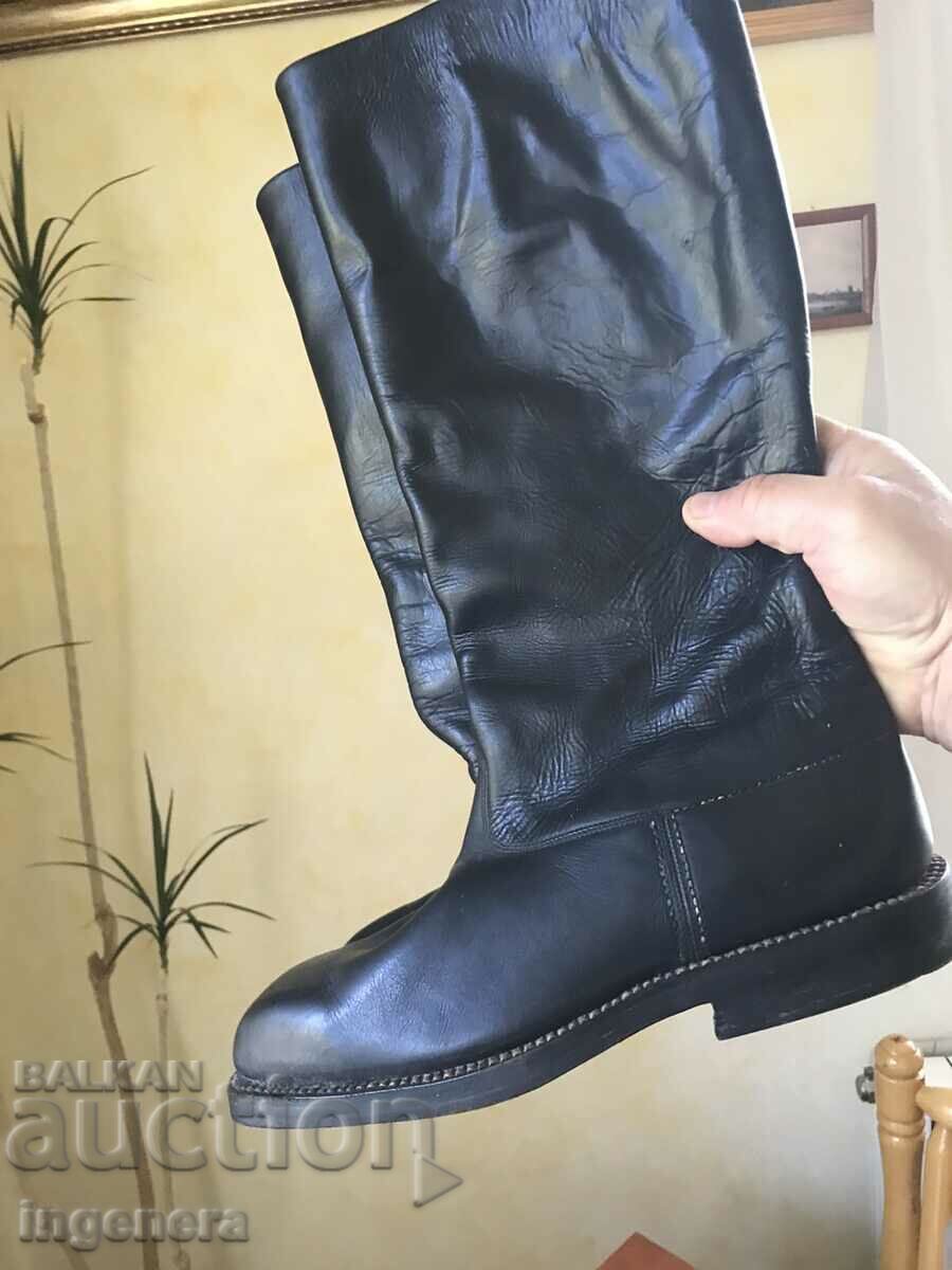 LEATHER MILITARY BOOTS FROM Czarist times NEW No. 39-40 - 5 LEATHER MILITARY BOOTS FROM Czarist times NEW No. 39-40 - 5
