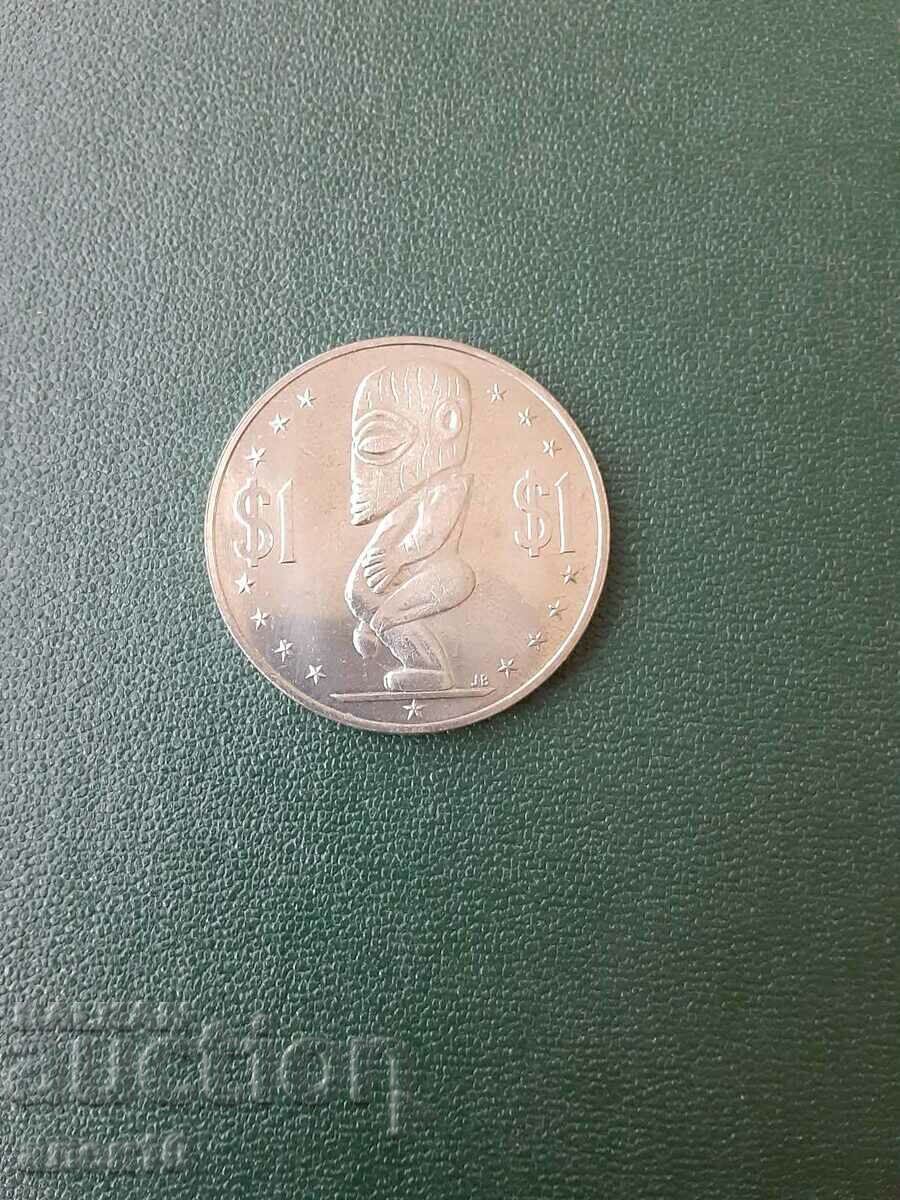 О-в  Кук   1  долар   1983