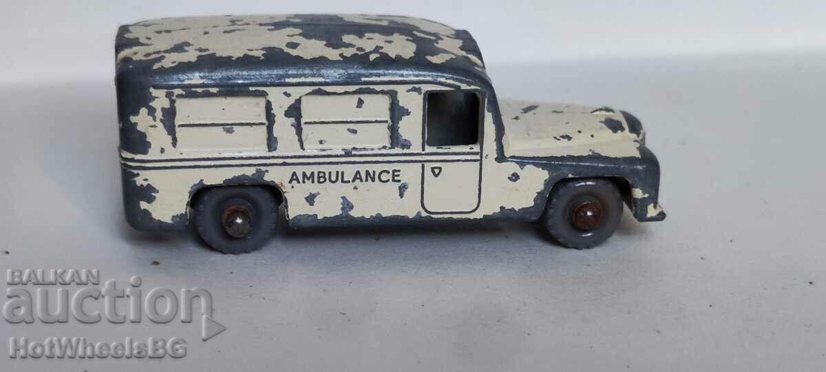 CUTIA DE chibrituri LESNEY. Ambulanța Daimler nr. 14B 1958