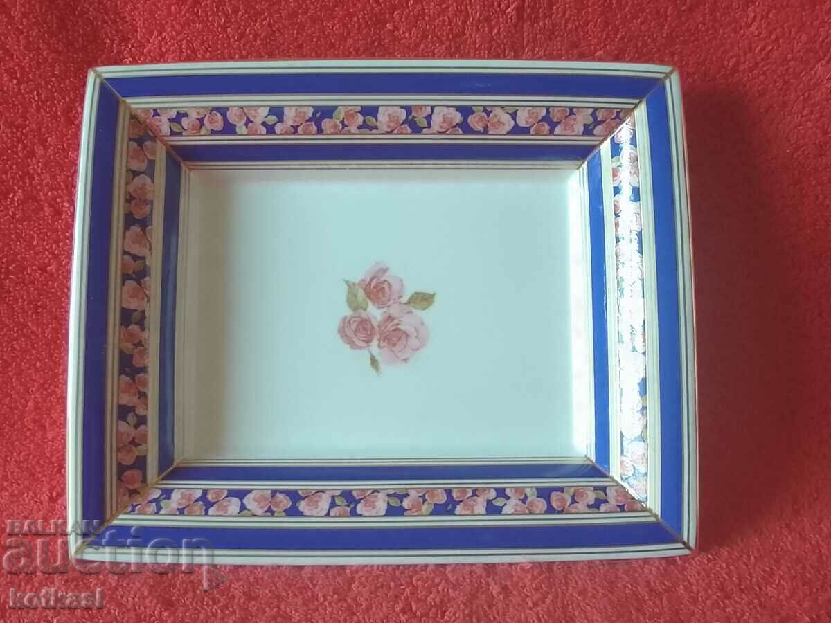 The old porcelain plate bowl gilt ENGLAND The old porcelain plate bowl gilt ENGLAND