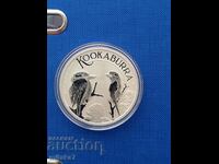 Сребърна монета "Кукабура", 1 oz, Австралия, 2023