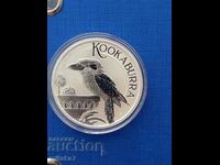 Moneda de argint Kookaburra, 1 oz, Australia, 2022