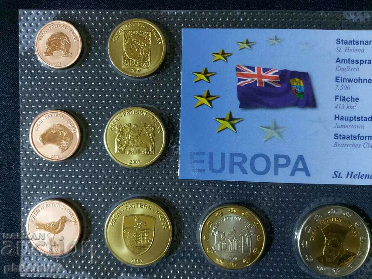 Trial Euro Set - Saint Helena 2007, 8 coins with price 22.00 BGN | € 11.25 Trial Euro Set - Saint Helena 2007, 8 coins with price 22.00 BGN | € 11.25