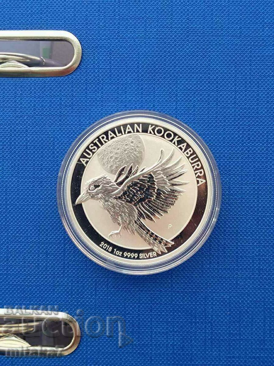 Kookaburra Silver Coin, 1oz, Australia, 2018