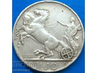 10 Lire 1930 Italia Victor Emmanuel Argint - An rar!