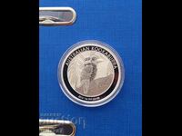 Moneda de argint Kookaburra, 1 oz, Australia, 2014