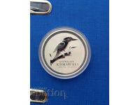 Moneda de argint Kookaburra, 1 oz, Australia, 2003