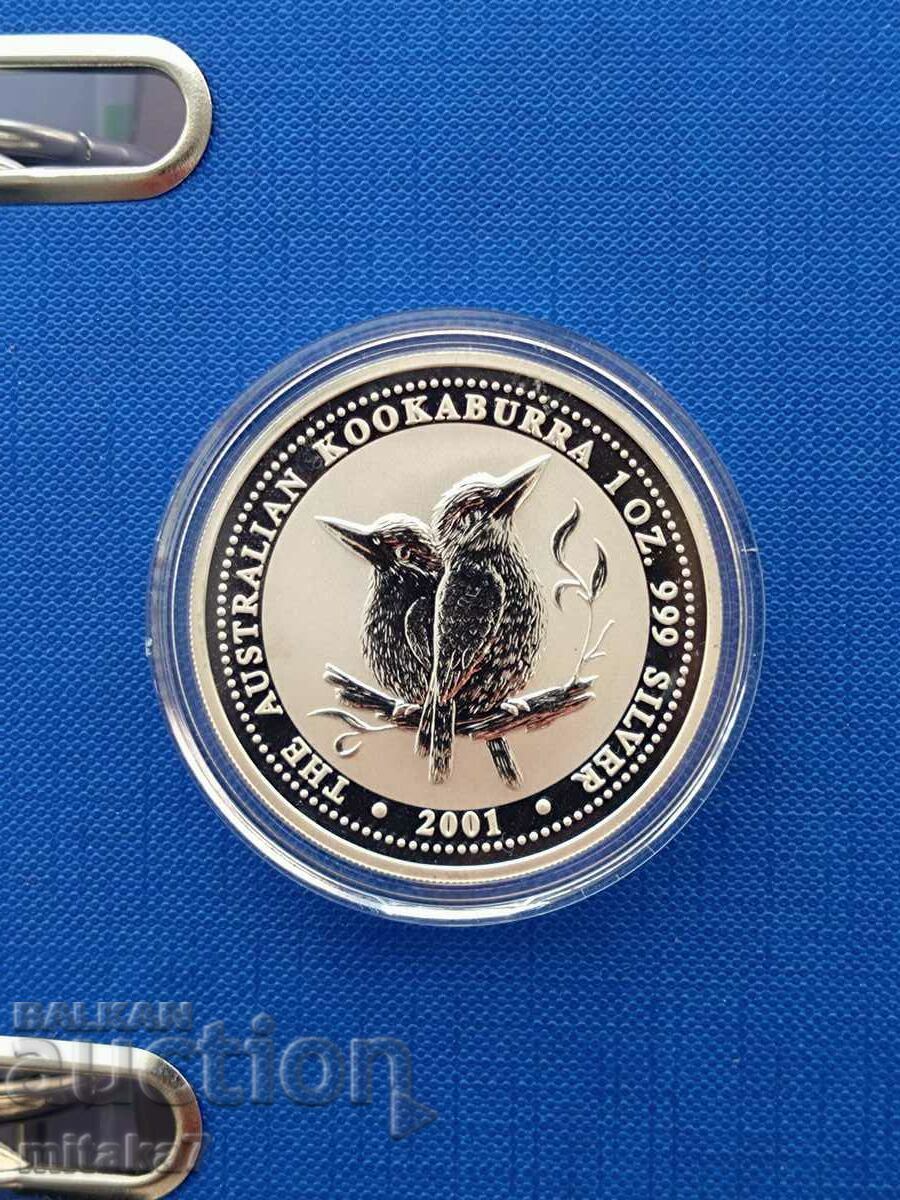 Kookaburra Silver Coin, 1 oz, Αυστραλία, 2001