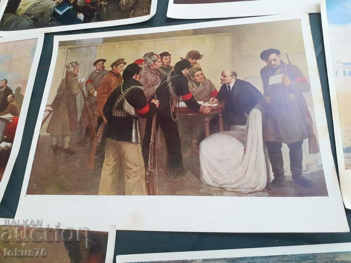 Delivery of Set of old Russian cards with Lenin Delivery of Set of old Russian cards with Lenin