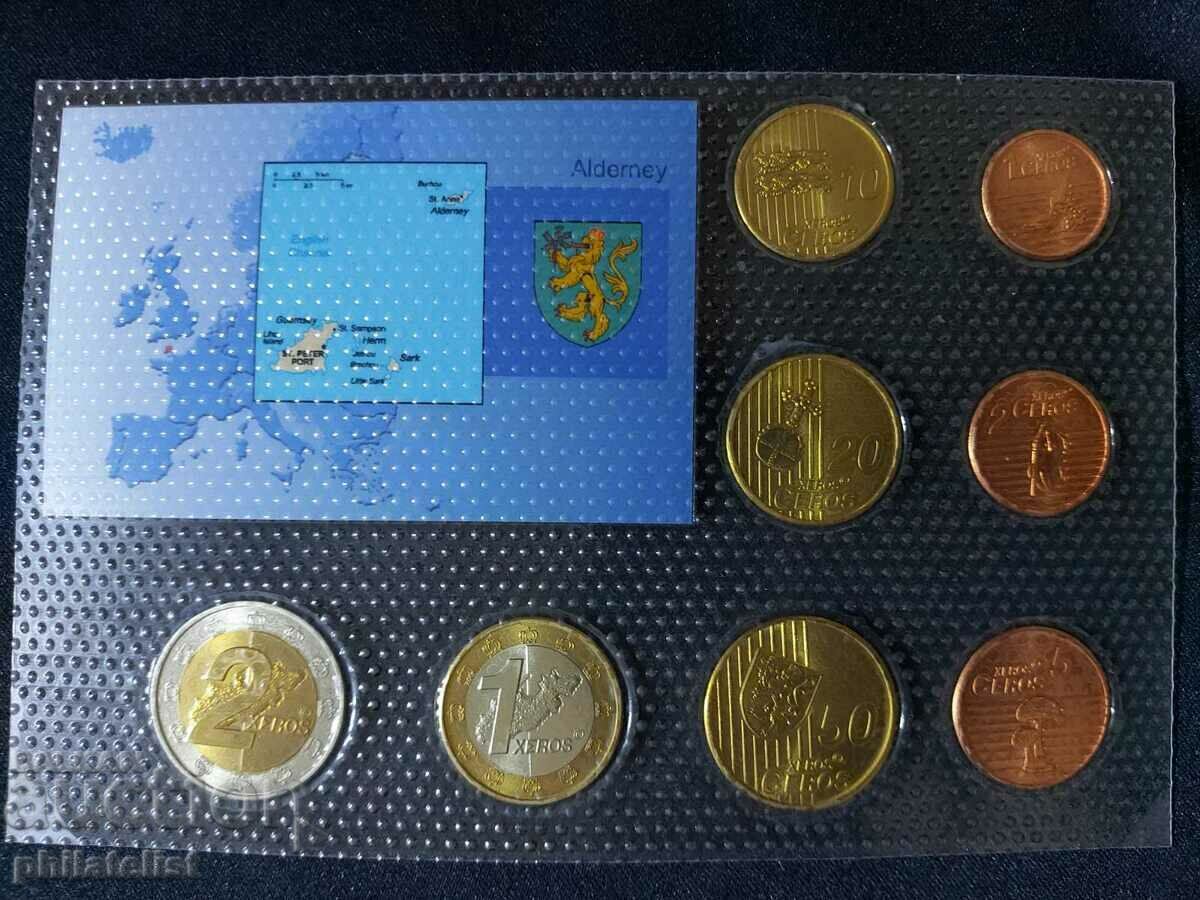 Auction Trial Euro Set - Alderney 2008, 8 coins Auction Trial Euro Set - Alderney 2008, 8 coins