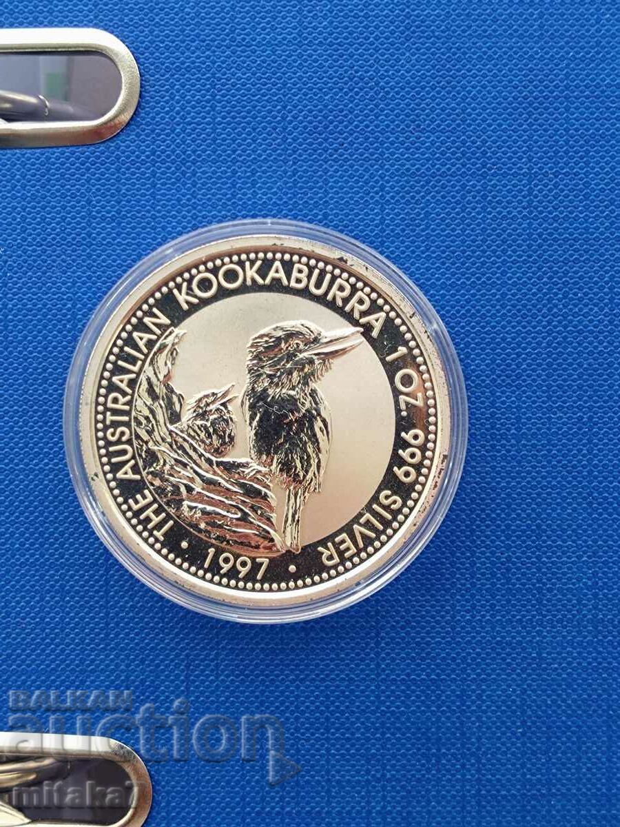 Kookaburra Silver Coin, 1 oz, Αυστραλία, 1997