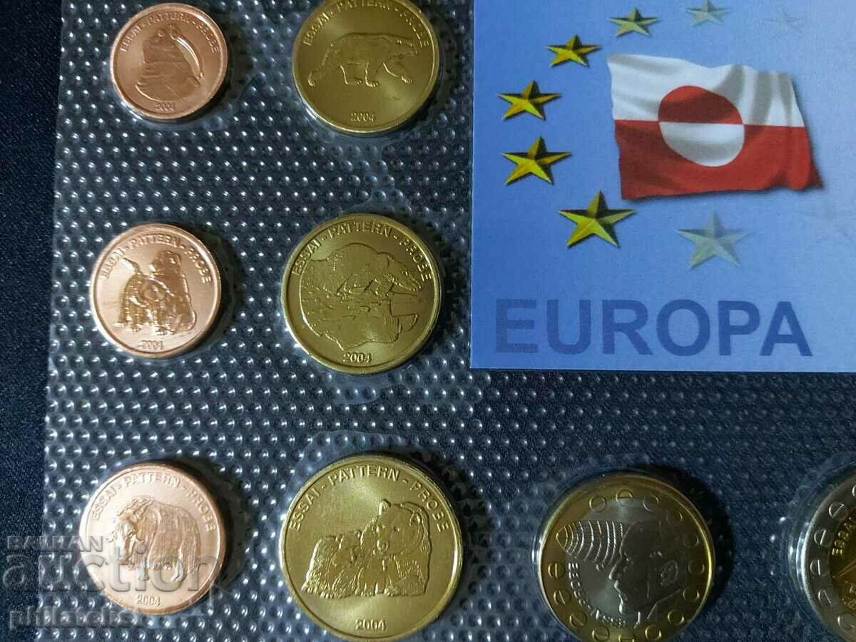 Trial Euro Set - Greenland 2004, 8 coins with price 22.00 BGN | € 11.25 Trial Euro Set - Greenland 2004, 8 coins with price 22.00 BGN | € 11.25