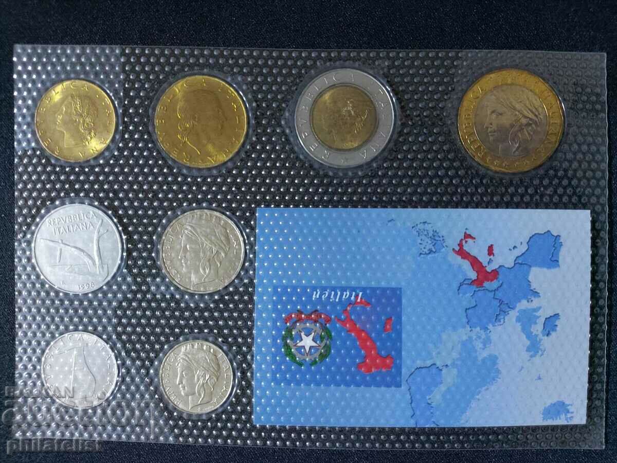 Auction Italy 1989-1999 - complete complete set in Lira - 8 coins Auction Italy 1989-1999 - complete complete set in Lira - 8 coins