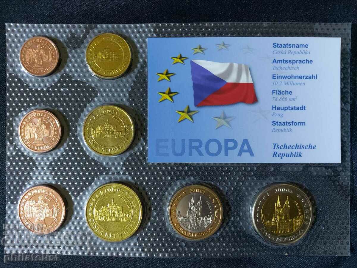 Δοκιμαστικό σετ ευρώ - Τσεχία 2004, 8 νομίσματα