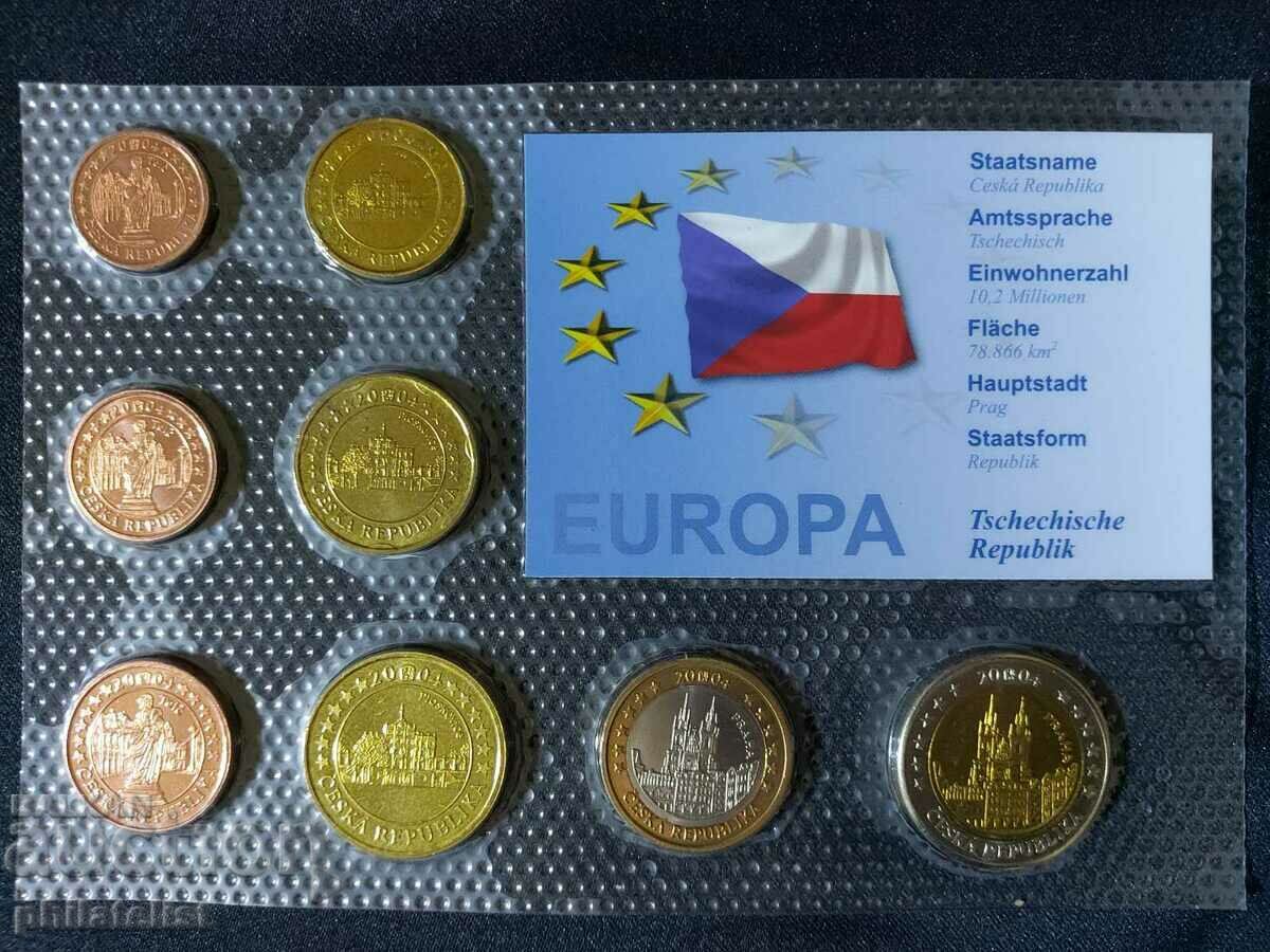 Δοκιμαστικό σετ ευρώ - Τσεχία 2004, 8 νομίσματα