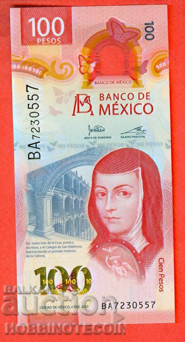 MEXICO MEXICO 100 Pesos issue 2021 NEW UNC POLYMER under 4 MEXICO MEXICO 100 Pesos issue 2021 NEW UNC POLYMER under 4