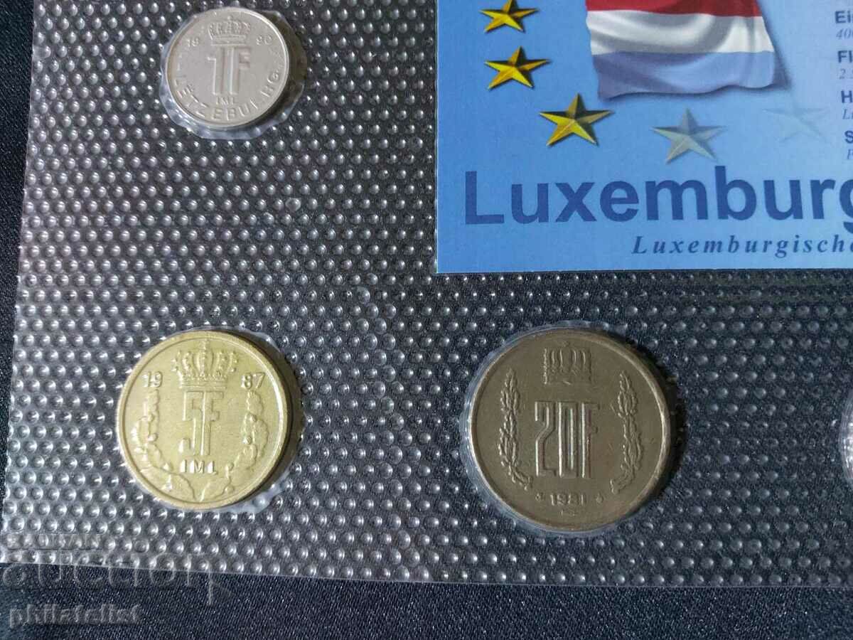 Luxembourg 1981-1990 - Complete set, 4 coins with price 22.00 BGN | € 11.25 Luxembourg 1981-1990 - Complete set, 4 coins with price 22.00 BGN | € 11.25