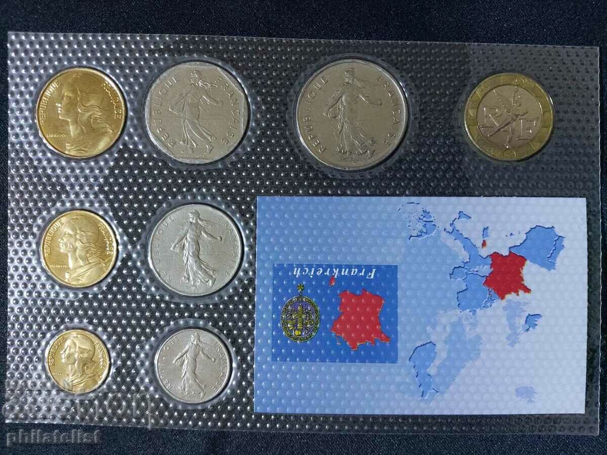 Auction Complete set - France 1971-2000, 8 coins Auction Complete set - France 1971-2000, 8 coins