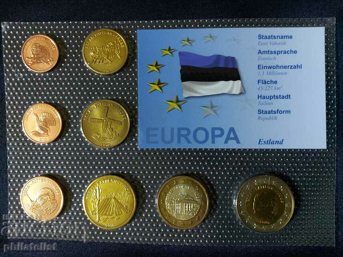 Trial Euro Set - Estonia 2010, 8 monede