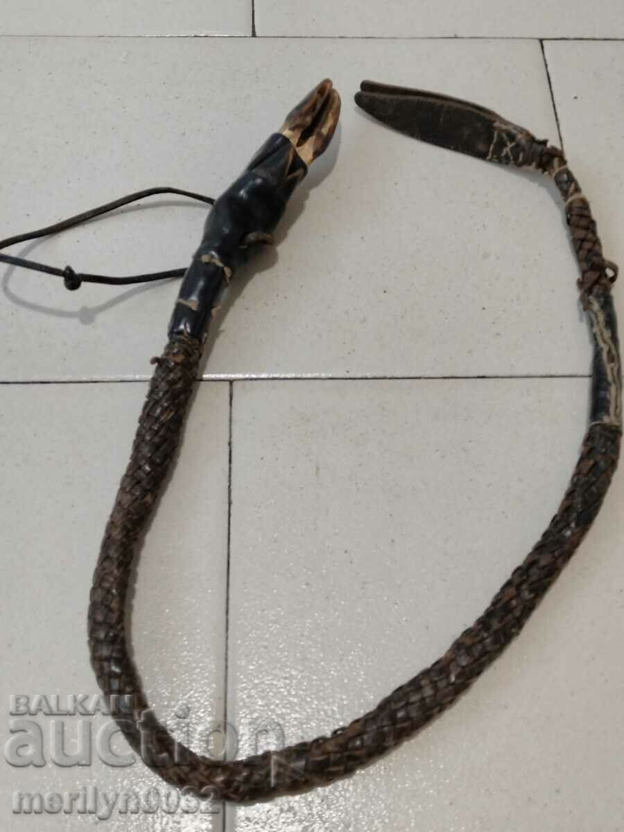 Μαστίγιο μαστίγιο 20ου αιώνα με πόδι ελαφίνας - 5 Μαστίγιο μαστίγιο 20ου αιώνα με πόδι ελαφίνας - 5