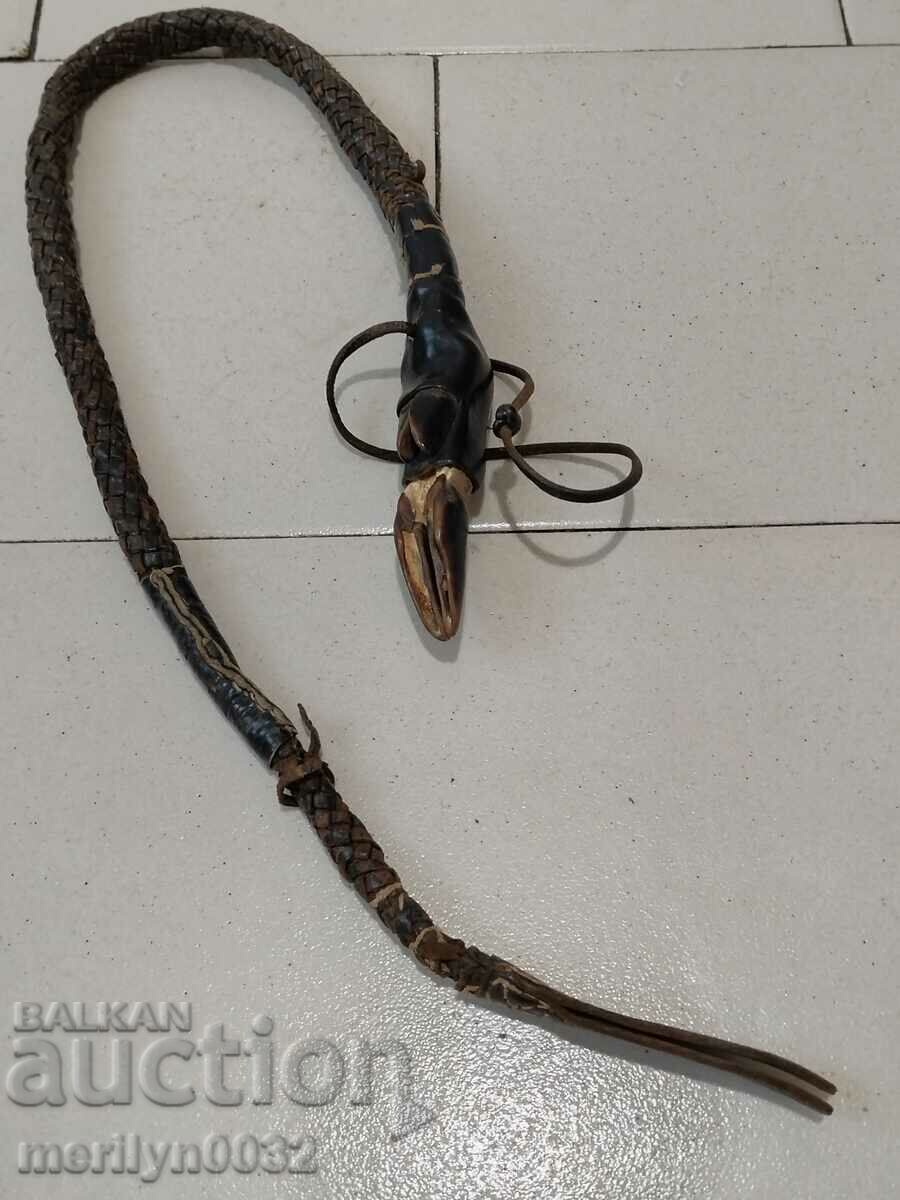 Μαστίγιο μαστίγιο 20ου αιώνα με πόδι ελαφίνας - 6 Μαστίγιο μαστίγιο 20ου αιώνα με πόδι ελαφίνας - 6