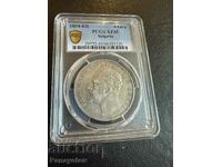 5 ЛЕВА 1894 БЪЛГАРИЯ ПЕТОЛЕВКА ФЕРДИНАНД NGC PCGS РЯДКА