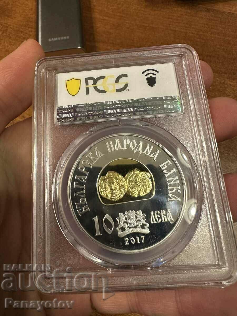 HAN TERVEL COIN 10 BGN 2017 SILVER PF 67 NGC PCGS RARE - 5 HAN TERVEL COIN 10 BGN 2017 SILVER PF 67 NGC PCGS RARE - 5