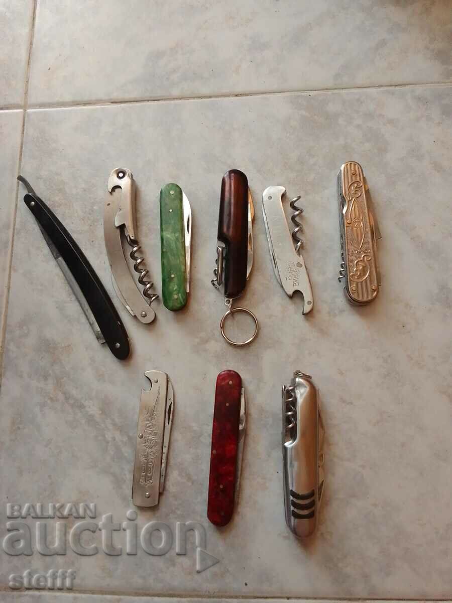 Lot of pocket knives