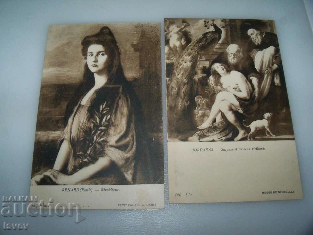Delivery of 9 old art postcards printed around 1915. Delivery of 9 old art postcards printed around 1915.