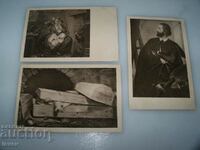 Three old art postcards from the Wiertz Museum 1915.