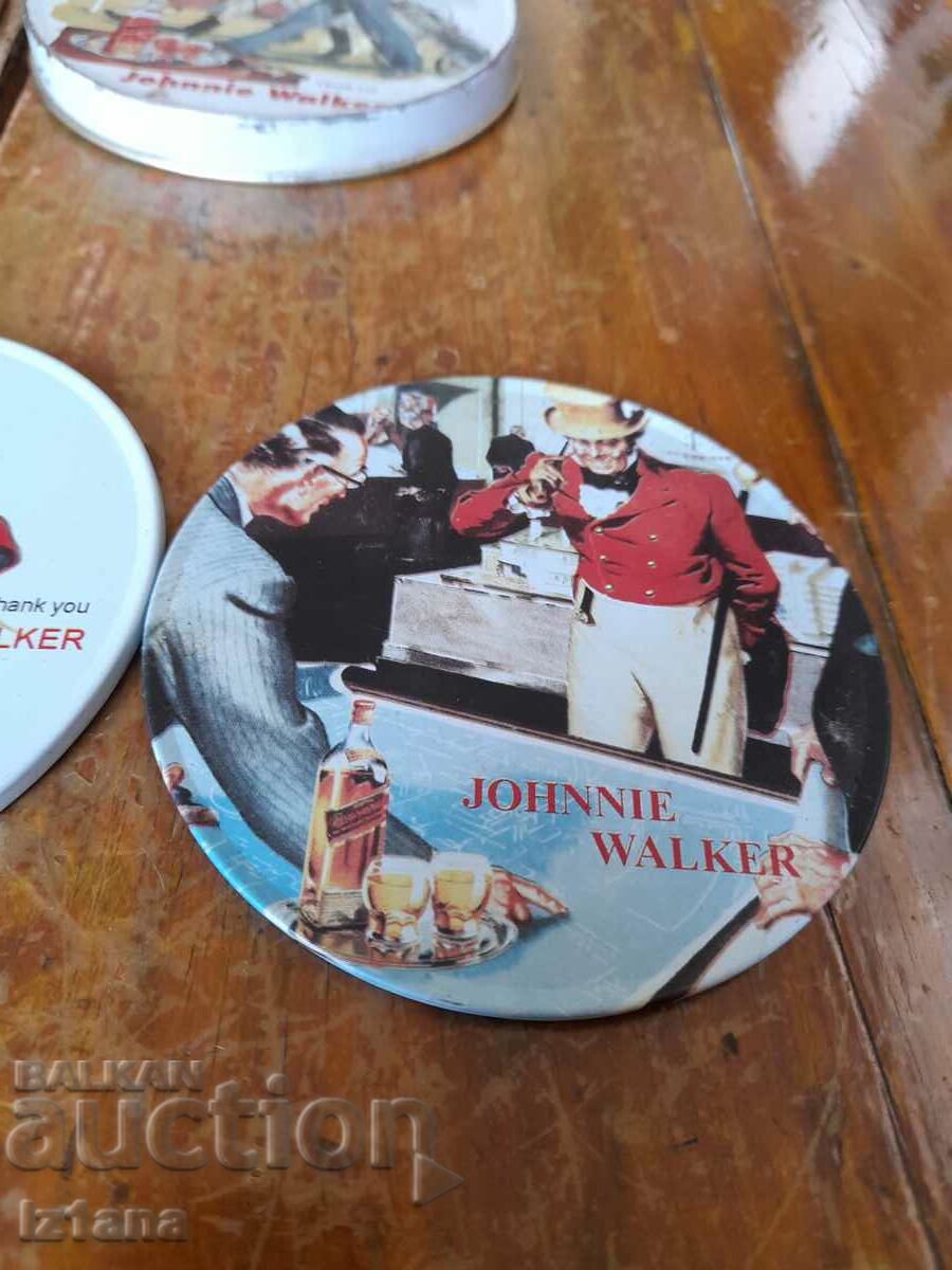 Old Johnnie Walker coasters - 6 Old Johnnie Walker coasters - 6