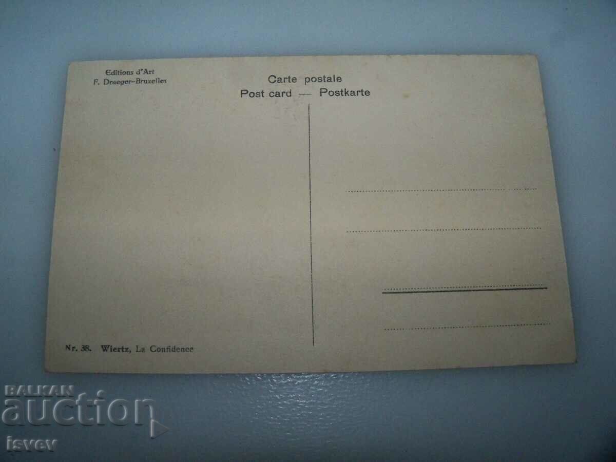 Auction  Old postcard erotica art 1915.